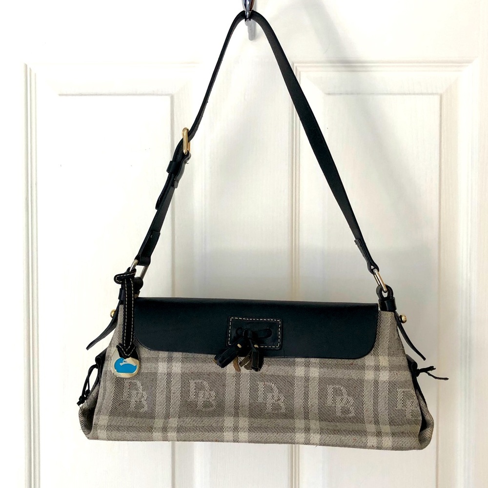 Dooney and Bourke initial cloth shoulder bag